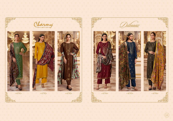 Zisa Charmy Dilnaaz New Fancy Exclusive Wear Pashmina Designer Dress Collection